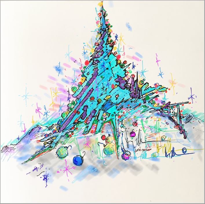 Abstract Christmas Tree The Walt Disney Family Museum