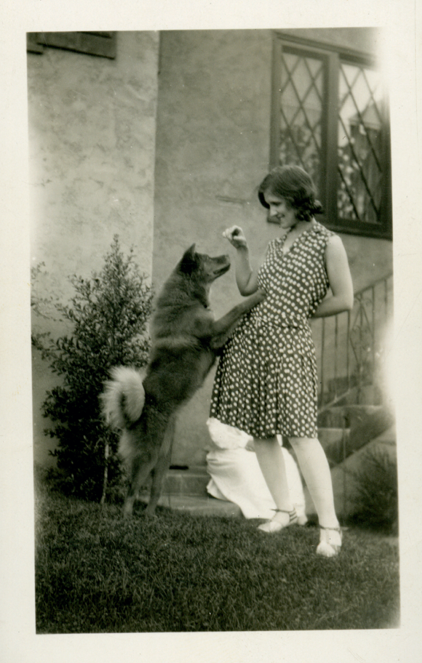 Lilly with Sunnee.<BR>Courtesy Walt Disney Family Foundation.