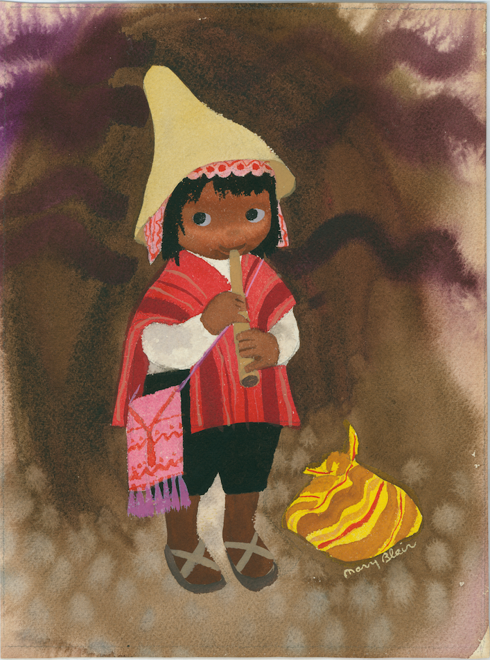 Mary Blair, Peruvian child, ca. 1941, courtesy Walt Disney<BR>Family Foundation; © Disney.
