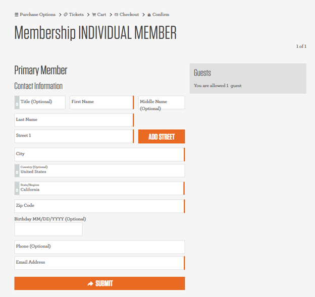 Member Info Page