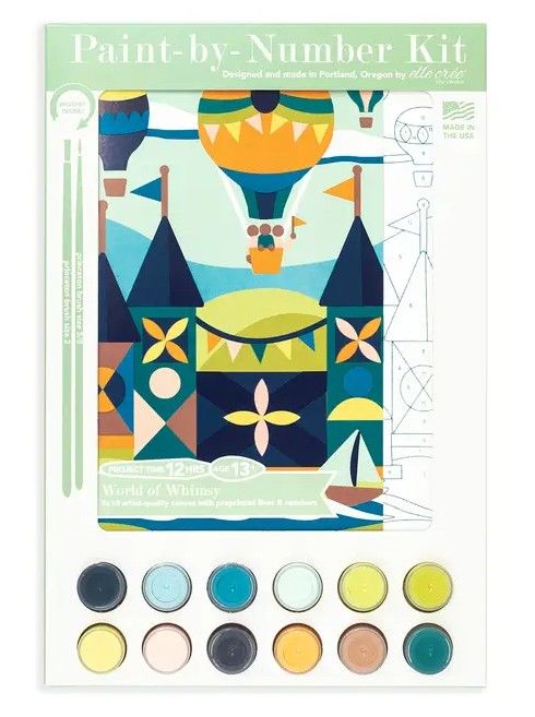 Mary Blair World of Whimsy Paint-By-Number Kit | The Walt Disney