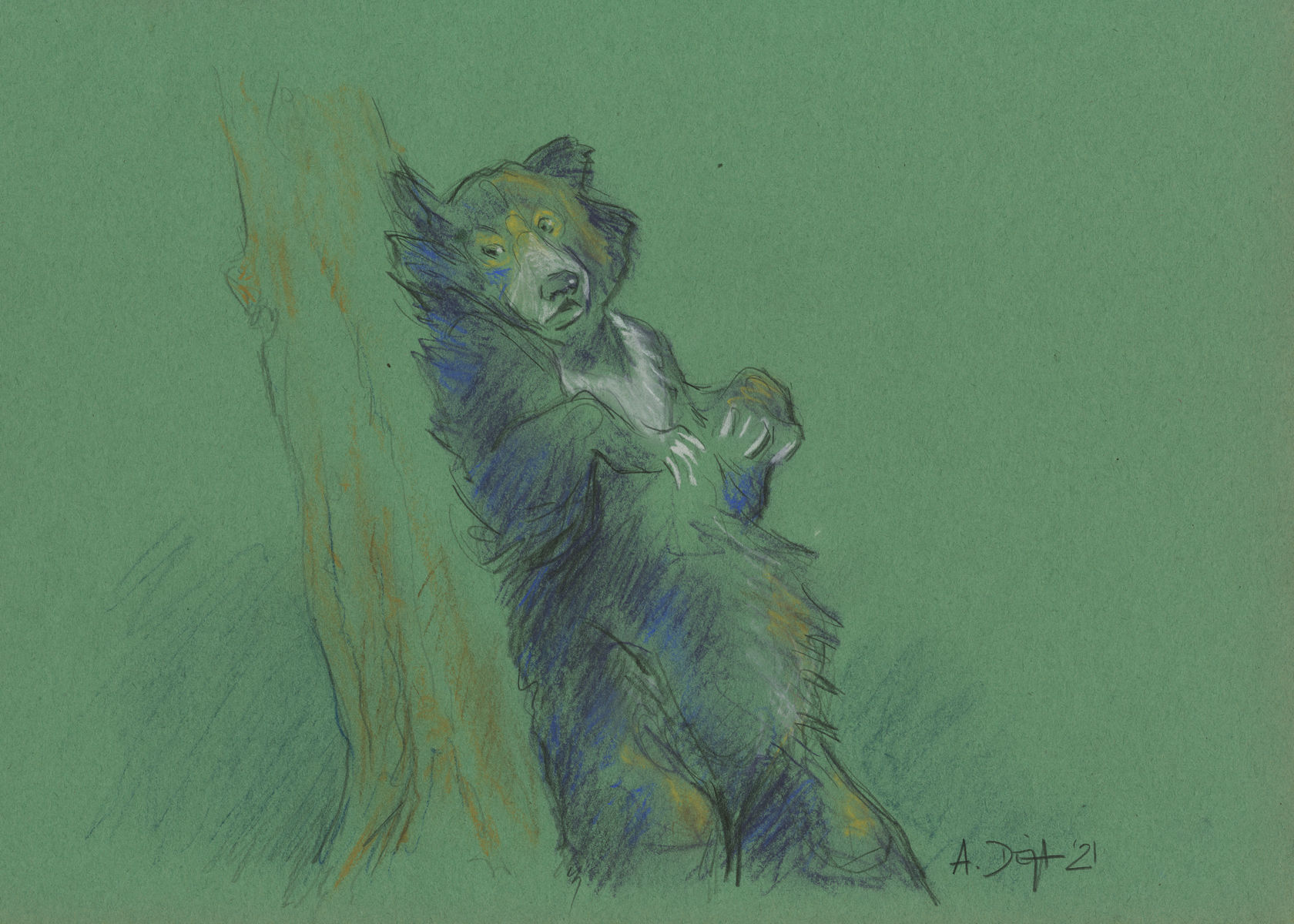 Sloth Bear Spiral Notebook by E. Hanumantha Rao - Pixels