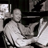 Eric Larson at animation desk, 1951; courtesy of Walt Disney Archives Photo Library, © Disney